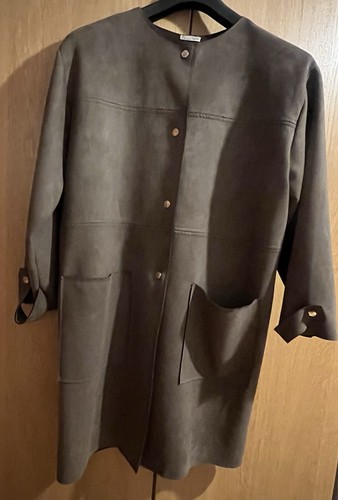 Zara khaki green faux - zara, suede