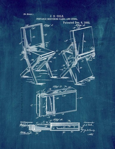 Portable sketching easel and - sketching,