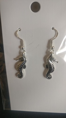 Seahorse sterling silver - silver, &