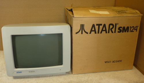 Atari sm124 monitor st - atari,