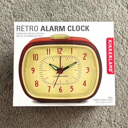 Kikkerland retro alarm clock - kikkerland,