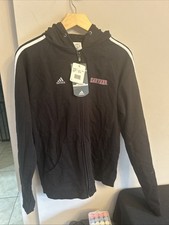 Black Adidas long sleeve zip up hoodie Harvard size L