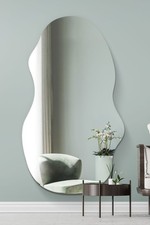 Large Frameless Pond Wall Mirror - 63" X 28" (160CM X 70CM) MirrorOutlet