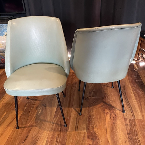 Thonet green leather - thonet,
