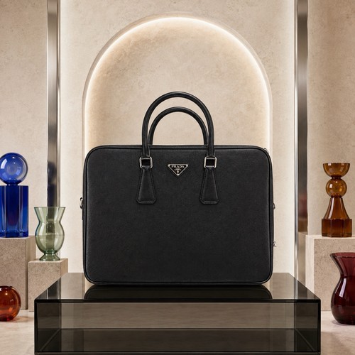 Prada briefcase saffiano - prada,