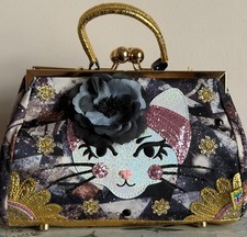 Irregular Choice Purfect Pose Kitty Cat Double Clasps Bag NWT RRP£130