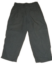 Cos Cotton Blend Dark Navy Blue Wide Leg Trousers    Size L