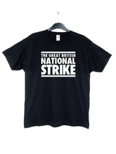Great British National Strike No To Digital ID Anti-Labour T-Shirt XL Slim/L Reg