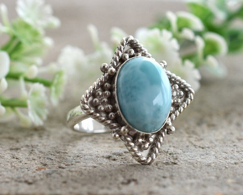 Good larimar 7x9 - larimar, oval