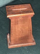 Vintage Treen Wooden Money Box