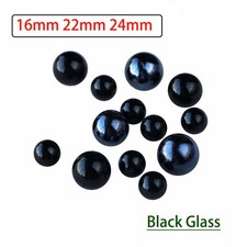 Black Glass Ball Marbles Solid