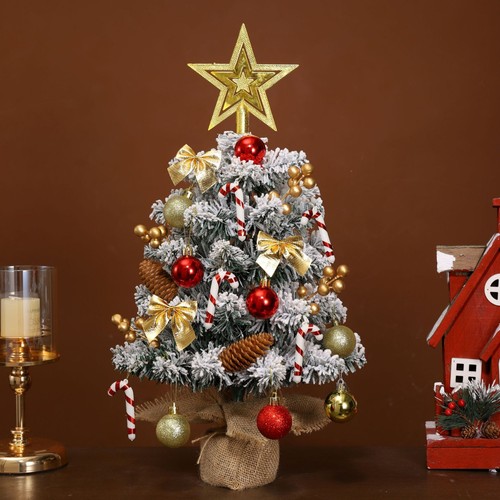 45cm flocked mini - mini, christmas