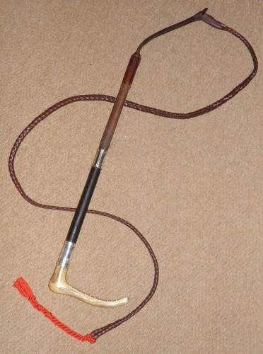 Antique gents hunting whip - antique,