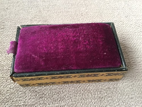 Antique tunbridge ware sliding - antique,