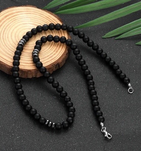 Men natural stone black - natural,