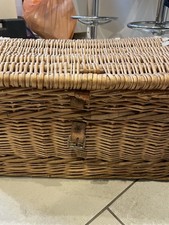 Large Basket Weave Hamper Box. Storage.