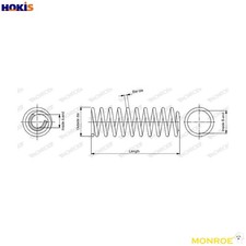 SUSPENSION SPRING SP3709 FOR