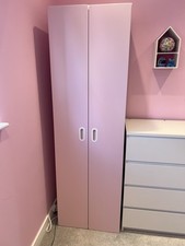 Ikea pink small wardrobe kids - pink,