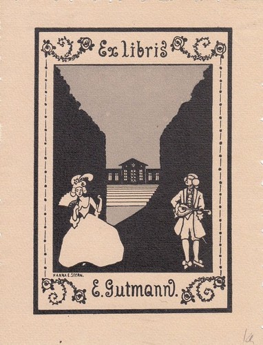Exlibris bookplate klischee - exlibris,