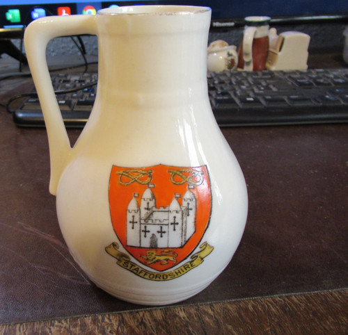Goss large crested china - wh,