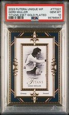 2023 Gerd Muller Gold Plated 2/14 - Futera Unique World Football Titans - PSA 10
