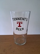 Tennent's beer lager glass -