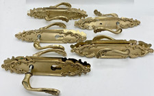 5 antique french door handles