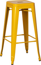 Yellow 30-Inch Stackable Metal