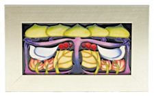 Moorcroft pottery plaque Knox . Signed Emma Bossons .new in box