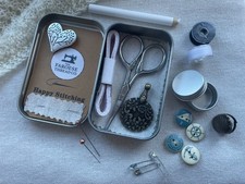 Essential Sewing Kit Tin - Faroese Inspired - Compact - Beautifully curated