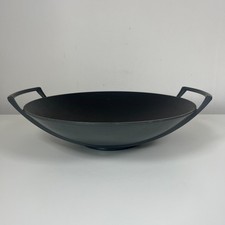 Vintage Le Creuset Grey Cast Iron Wok 14” / 37cm