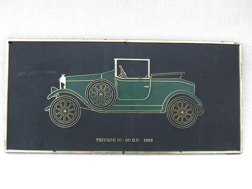 Vintage car wall plaque 1923 - car,