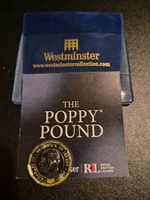 One Pound Poppy 2025 UK Coin