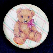 Teddy Bear Button Hallmark pinback