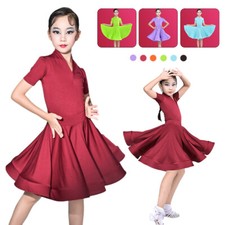 Girls Latin Dance Dress Kids