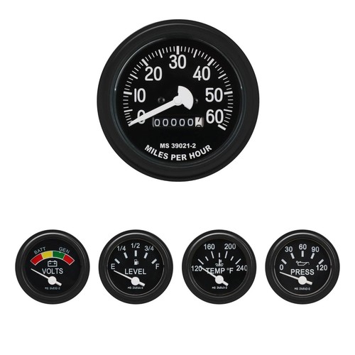 Humvee black gauge - black,