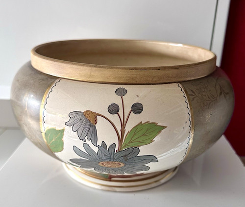 Vintage large floral ceramic - floral,