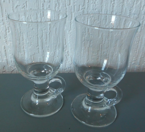 Pair plain glass - of, latte