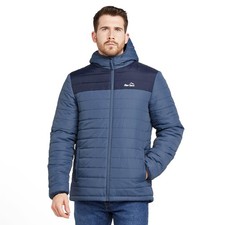 Peter Storm Mens Blisco Hooded Puffer Jacket Water Repellent Warm Coat, Blue