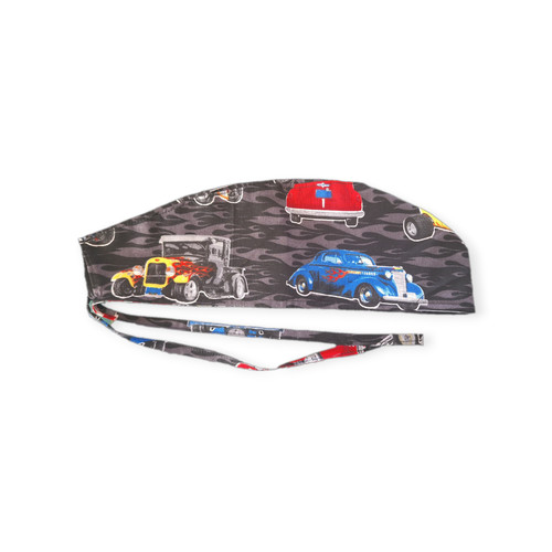 Hot rod print tie - hot,