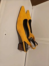 Mango  Suede Leather Mustard