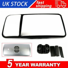 DOUBLE UNIVERSAL MIRROR Tractors Truck Digger Wing Split Fixing Zoom Dual HGV