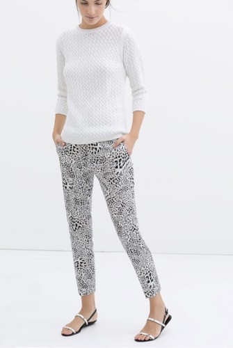 Zara black and white - white, animal