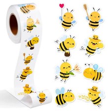 50 x Mini Bumble Bee Stickers