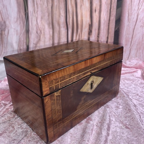 Victorian inlaid walnut - inlaid, twin