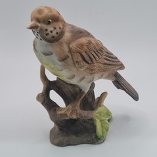 Vintage Maruri Style Porcelain Mistle Thrush Garden Bird Figurine
