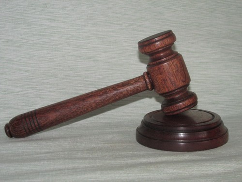Small gavel and - gavel, block