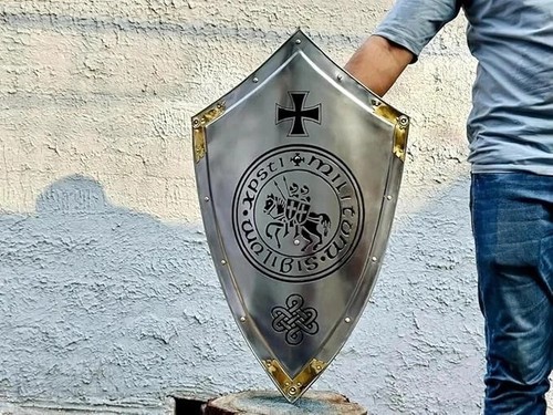 Medieval knight templar shield - medieval,