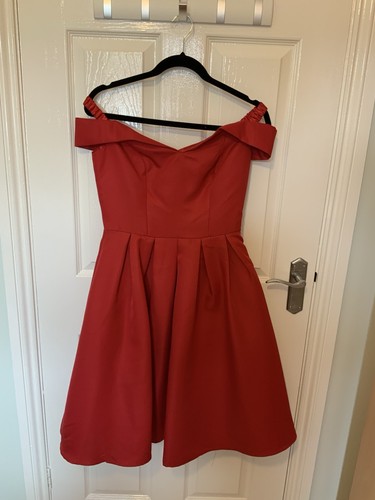 Red chi dress - chi, worn
