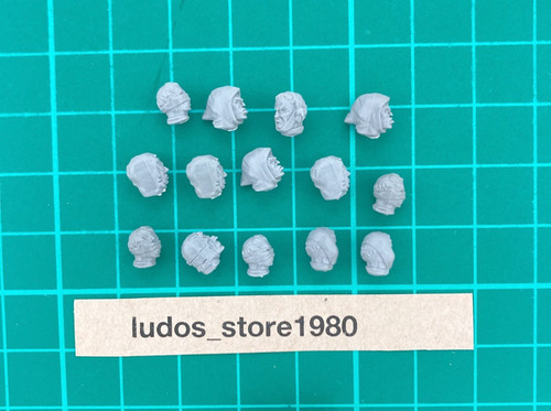 Bretonnia archers heads - heads, 14